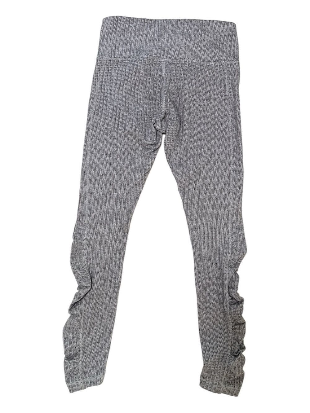 Lululemon Run Turn Around Tight Herringbone Gray Size 4 - Picture 2 of 8